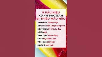 8 dấu hiệu cảnh báo bạn đang bị thiếu máu não - Ds Đại Minh #shorts #dsdaiminh #thieumaunao #health