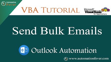 Send Bulk Emails Using VBA | VBA Outlook Automation | Advanced VBA Tutorial in Hindi