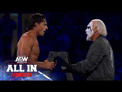 Video IT'S STING! The Icon & son Steven Borden save the day! | AEW All In: London