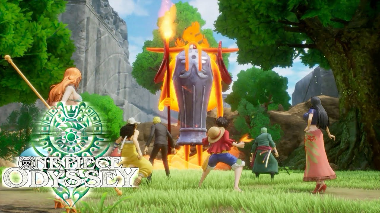 [Boss] Fire Colossus First Encounter - One Piece Odyssey (PS4) - YouTube