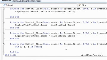 Visual Basic Tutorial 4   Greek