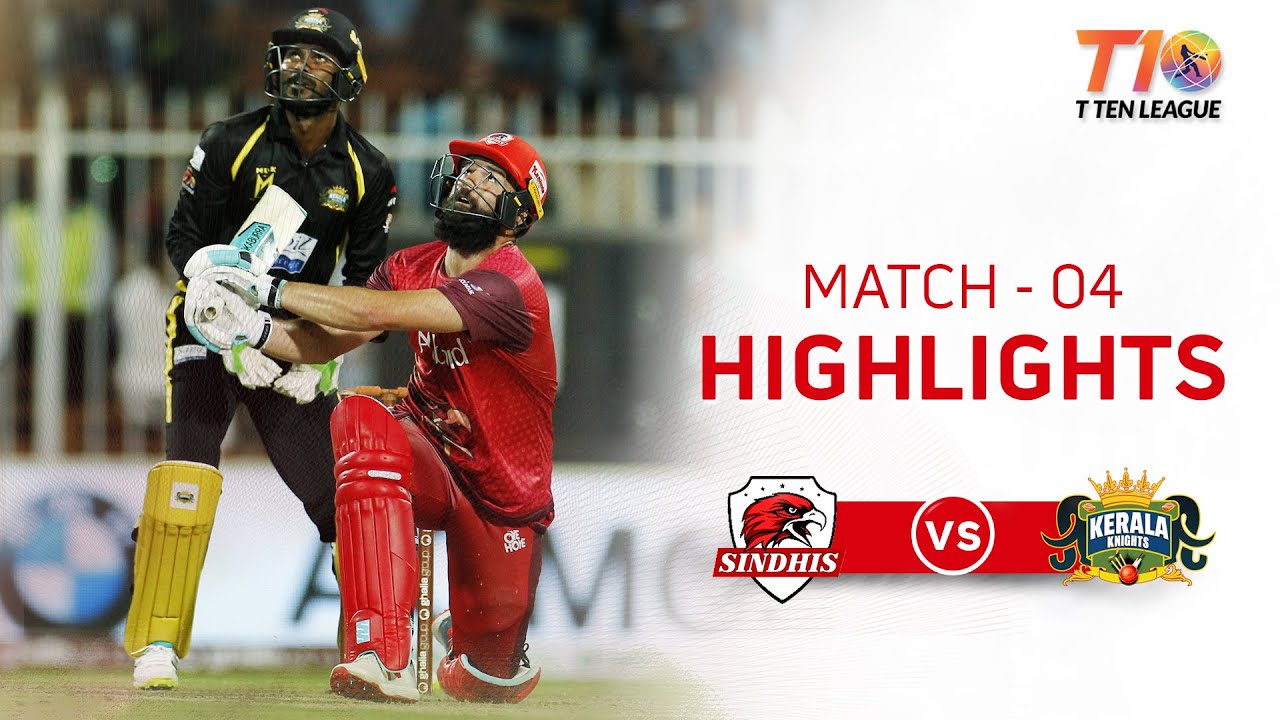 Match 4 Highlights, Sindhis vs Kerala Knights, T10 League Season 2