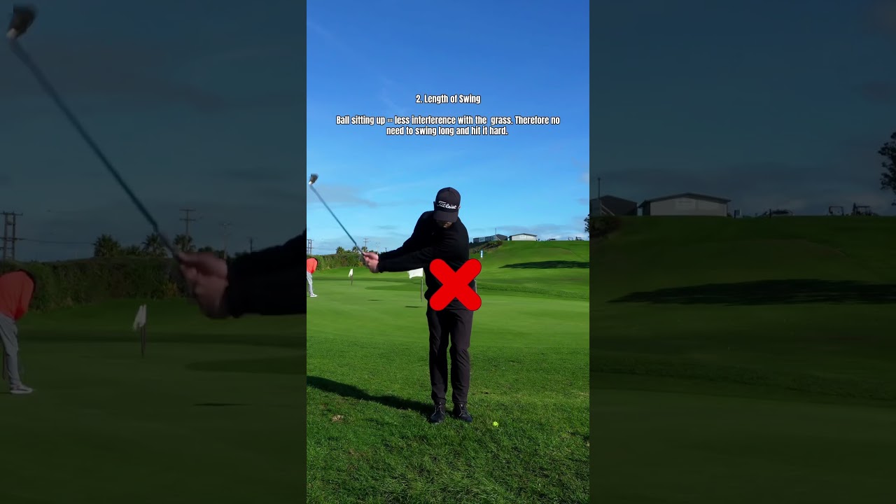 Here’s how to manage a short chip shot from the rough when the ball is sitting up!