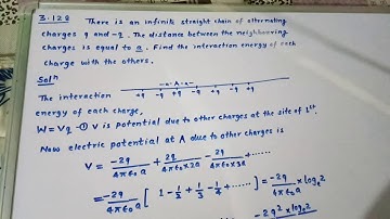 Electric potential and PE ( 3.128  Irodov)