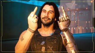 Johnny Silverhand Sendo o Melhor Personagem do Cyberpunk 2077 {Compilado}