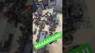 new kult of speed test game! turn two waagghh! #40k #warhammer #spacemarines #orks