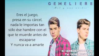 Video thumbnail of "Eres el juego - Gemeliers (Letra)"