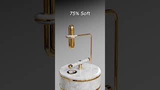 0% vs 100% Softness Capsule x Cylinde 3D Simulation #3d #shorts #satisfying #blender