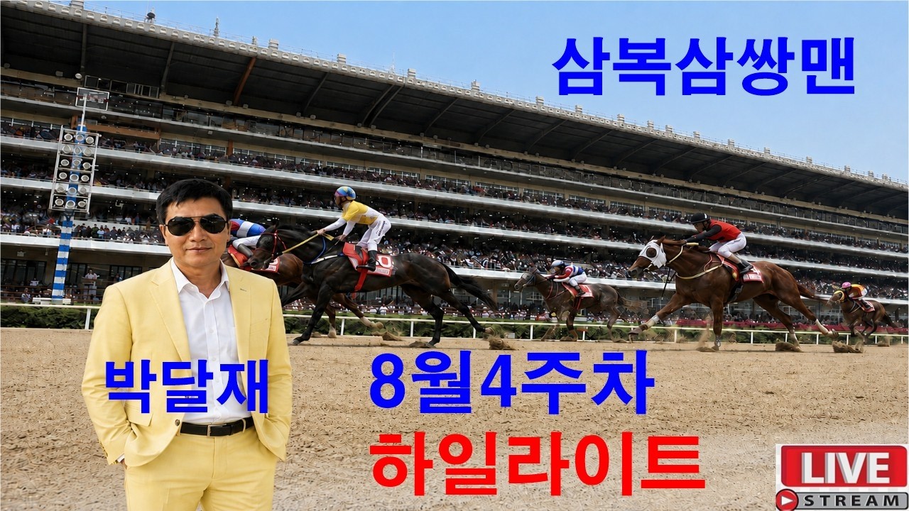 #경마예상#8월4주차 하일라이트#삼복삼쌍맨#박달재
