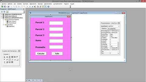 SUMA Y PROMEDIO DE 3 PARCIALES VISUAL BASIC EN EXCEL