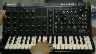 KORG MS-20 SOUND Part 2/6 - Modulation Gnerator & Envelope Generator