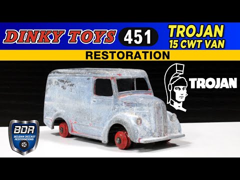 A Dinky Toys 454 Trojan Van 'Cydrax', light green body and hubs, 'Drink
