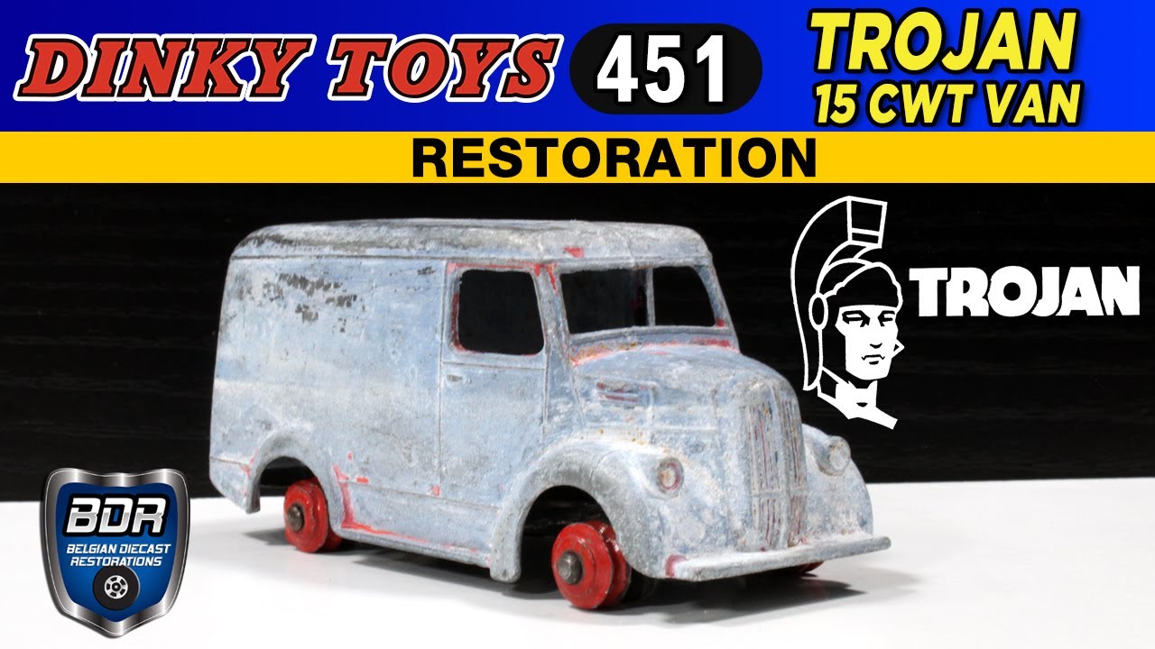 A British work horse! Dinky Toys 451 Trojan 15 CWT Van Diecast Restoration