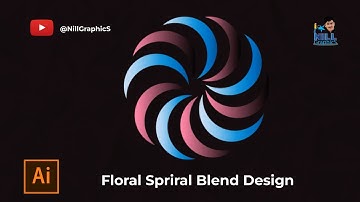 How to Create Beautiful Spiral/ Pattern Design using Adobe Illustrator @nillaianimation1