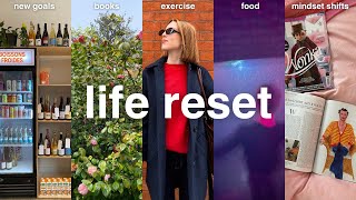 forcing a life reset | new goals, habits, books & self care