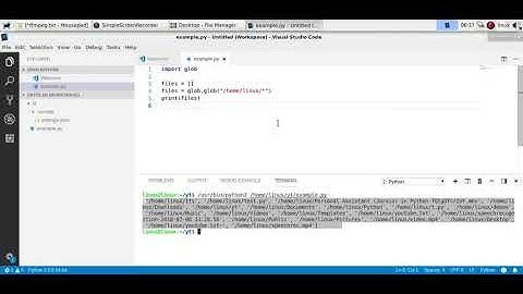 List files in directory with Python