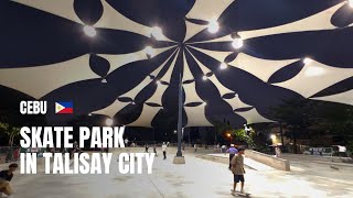 🇵🇭 [4K] Talisay City Skate Park and Family Park | Walking Tour Cebu | Philippines
