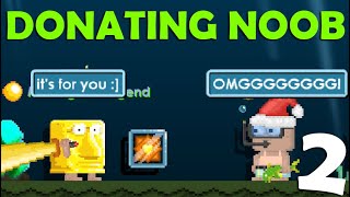 Donating 1000WLs to SCAMMED PLAYERS in Growtopia