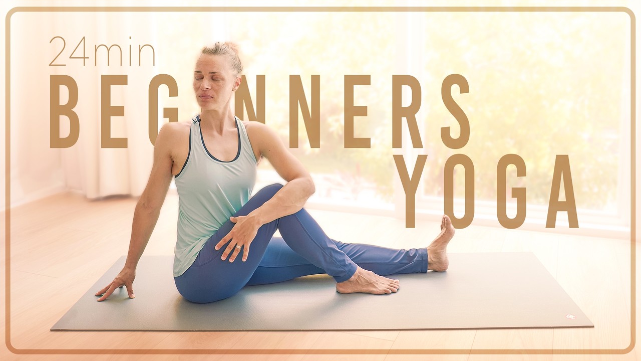 Yoga Tutorial 25 min Beginners Yoga - Gentle 7 Pose Yoga Sequence For Beginners - YouTube