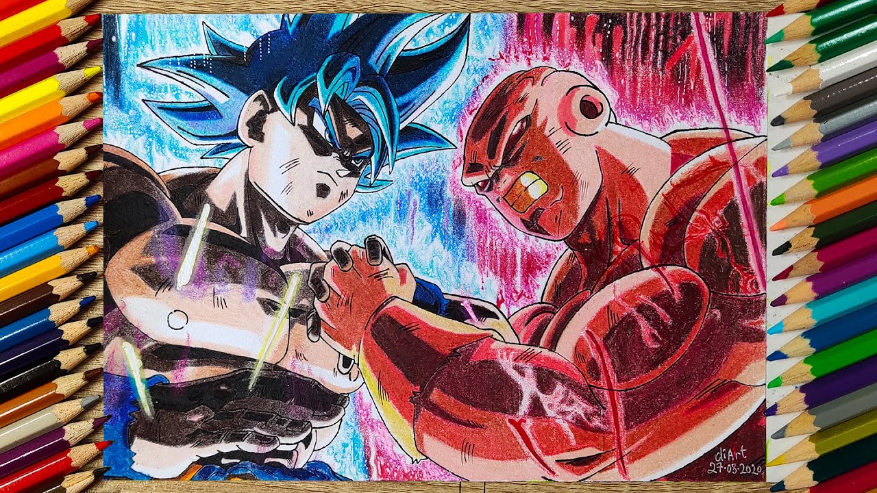 Drawing Goku Instinto Superior vs Jiren - Sketch Draw #1