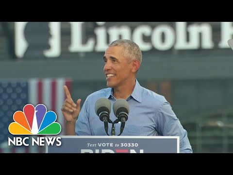 Barack Obama Holds Campaign Event For Joe Biden - NBC Nightly News.