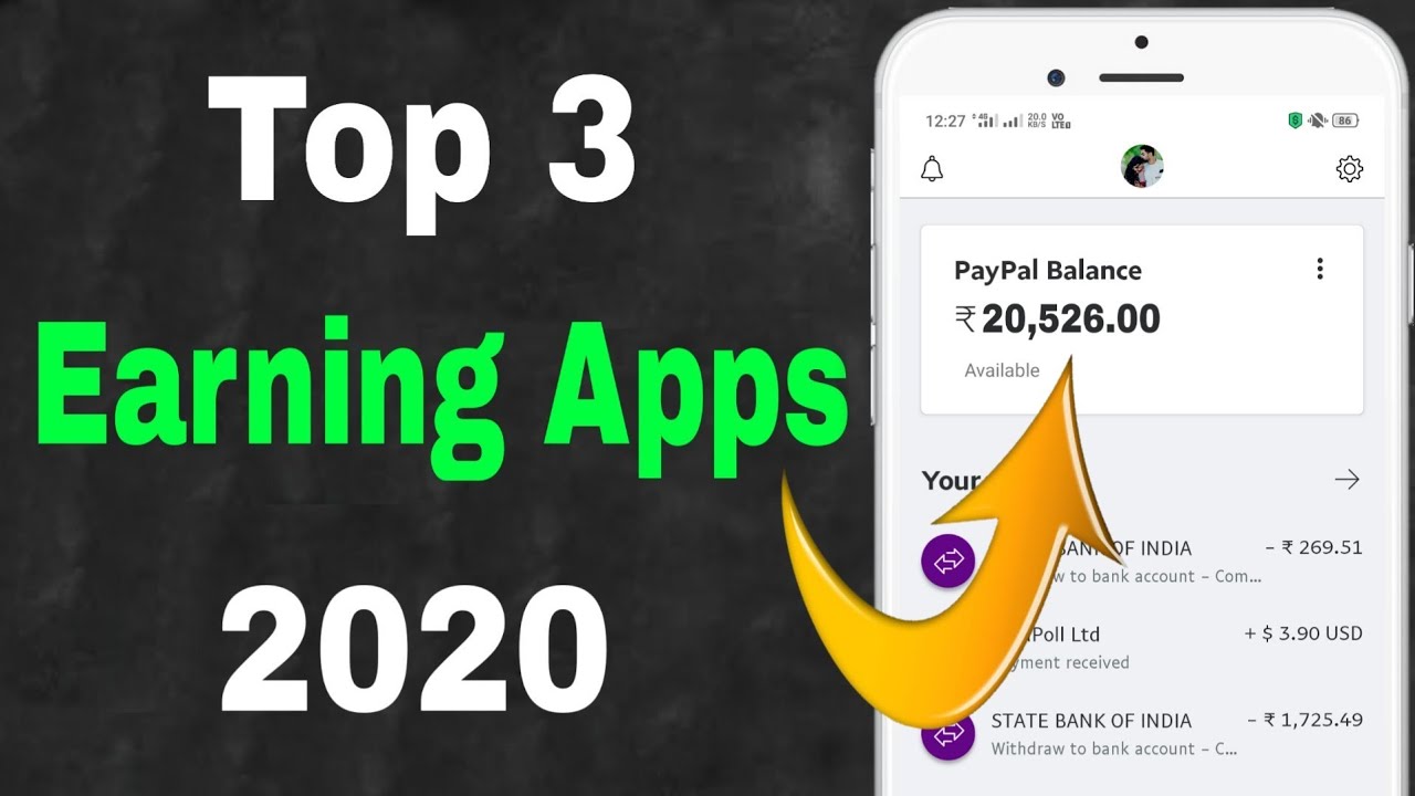 Top 3 Earning Apps 2020 🔥 Top 3 Best Earning Apps With Payment Proof
