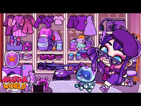 Home Decor All Purple By Barbie | Avatar World | Pazu | Toca boca