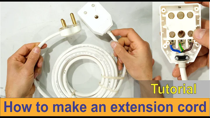 How to make your own extension cord - South African plug and Janus coupler