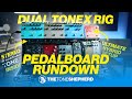 Stereo tonex pedal hybrid rig  worship pedalboard rundown 2023