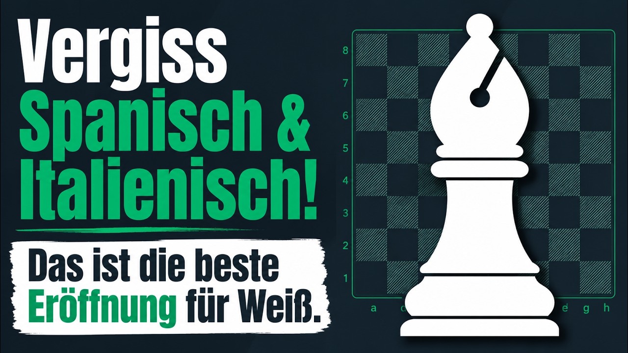 Vergiss Spanisch & Italienisch! Das ist die beste Eröffnung für Weiß