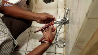 Toilet Health Faucet Fitting Video | Bathroom Faucet+Hose Pipe Wash Jet Spray Shower StainlessSteel