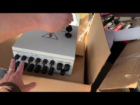 ECO-WORTHY 6-String Solar Combiner Box 60A Circuit Breaker and Surge Protection Unboxing!