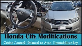Honda City Manual to Automatic Conversion honda city modification convert manual