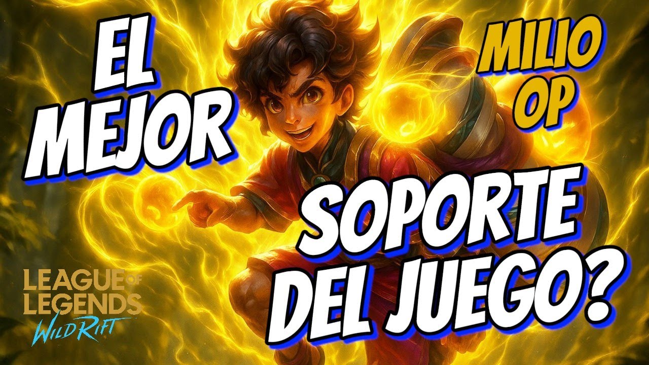 MILIO ESTA ROTO! EL MEJOR SOPORTE DE WILD RIFT? Adaptación y aplicación! Gameplay - Wild Rift