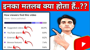 How Viewers Find This Video YT Studio | Brouse Features Kya Hota Hai | Suggested Video