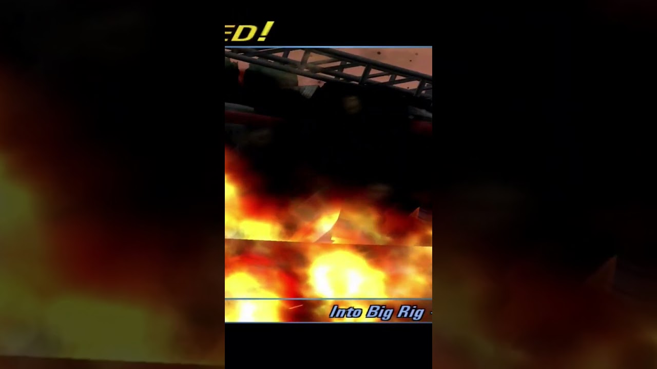 Burnout 3 Takedown Explosive Crash 9 Fire truck Burned!