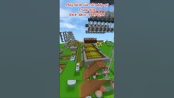 Chế tạo máy farm trong mini world #rackakitô #miniworld #shorts #