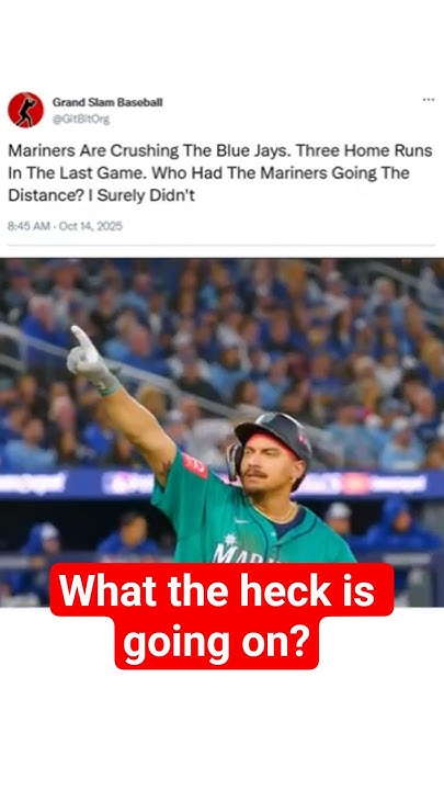 Mariners Are About To Go The Distance #baseball #baseballszn #mlb #mariners #seattle #shorts #mlbszn - YouTube