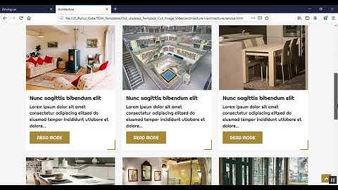 Architect / Architecture website template responsive design