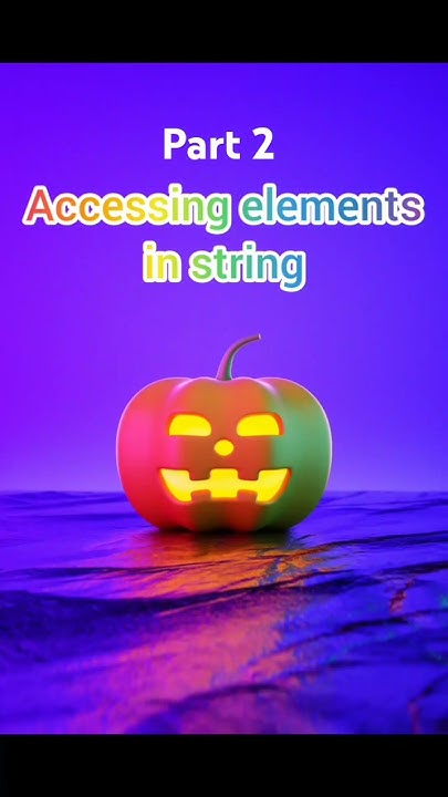 Accessing elements in string #programming #python #shorts # ...