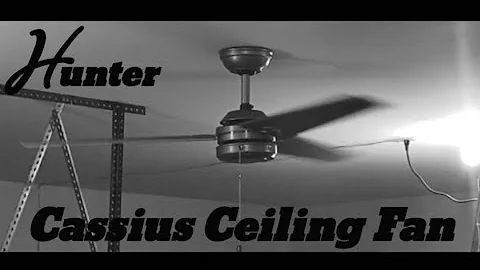 52inch Hunter Cassius Ceiling Fan demo.