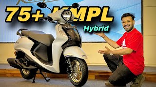 75 Mileage New Launch Yamaha Fascino 2026 Hybrid Scooter 10 New Update Tft Screen