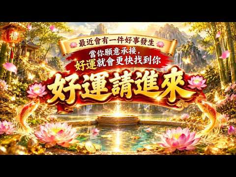 ✨🌿 今天刷到這段的人，最近會有一件好事發生👇【好運請進來】#吸引力法則#能量修復音樂  #宇宙祝福  #好運磁場 #心靈療癒 #正能量頻率#2026