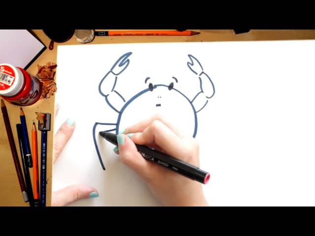 COMO DESENHAR UM CARANGUEJO DESENHOS PARA CRIANÇAS