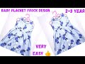 Button placket baby frock cutting and stitching