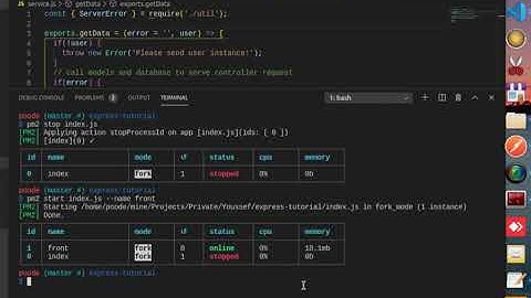 12-  express up with PM2 process manager (Arabic)