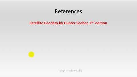 Satellite Geodesy Lecture 1