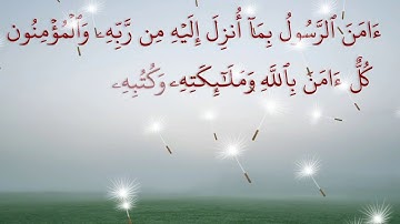 آخر آيتين من سورة البقرة مكررة ساعة كاملة - بصوت الشيخ ماهر المعيقلي - RELAXING QURAAN 1 HOUR