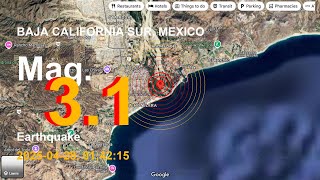 Mag. 3.1 earthquake baja california sur, mexico today 2025-04-28, at 01:42:15