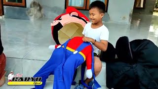 DIBALIK LAYAR..!! yuk kita intip para badut ganti kostum badut mampang, badut ipin, BoBoiBoy. mario